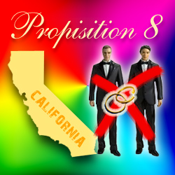 The majority of Californians chose Prop 8 for keepin' it straight.